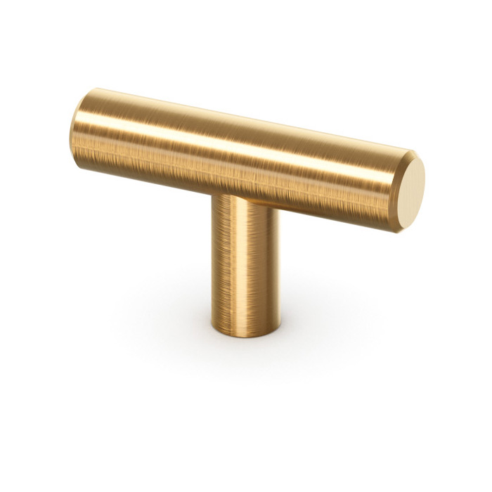 T-Bar Knob - Modern Brushed Gold